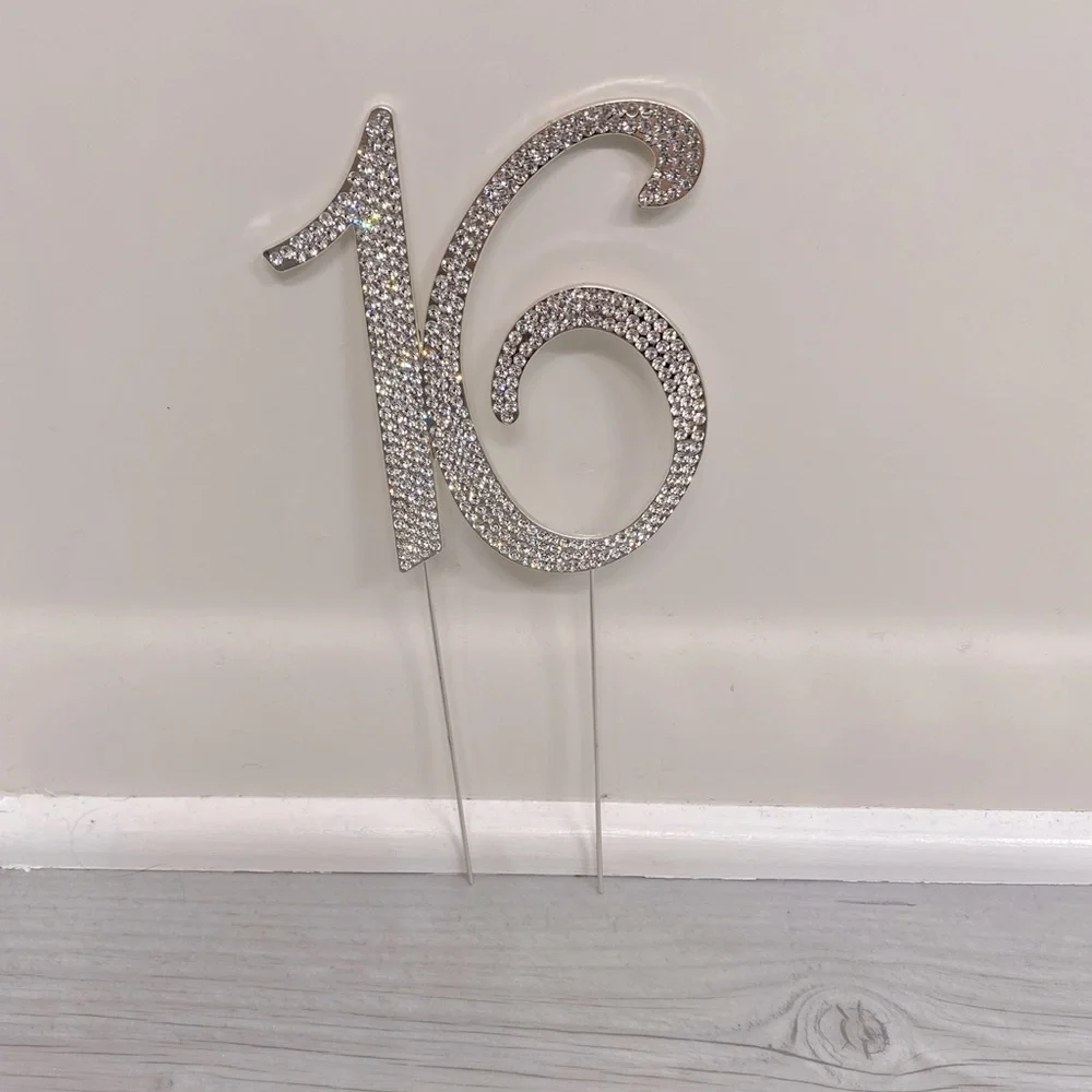 Bling 16 Cake Topper